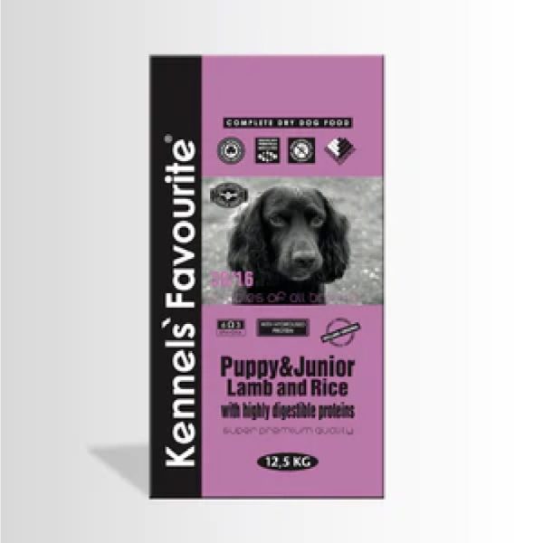 Kennels' Favourite® Puppy&Junior Lamb and Rice 12,5 KG